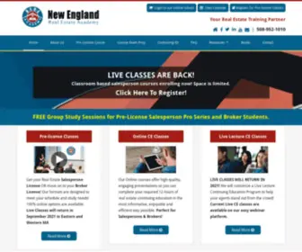 Newenglandrealestateacademy.com(Massachusetts Real Estate School) Screenshot