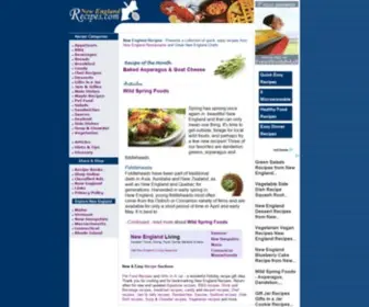 Newenglandrecipes.com(New England Recipes Chef Dining Food Restaurant Inns) Screenshot