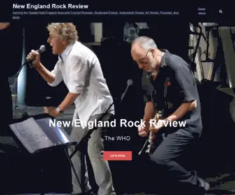 Newenglandrockreview.com(Serving the Greater New England Area with Concert Reviews) Screenshot