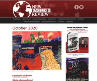 Newenglishreview.org(August 2021) Screenshot