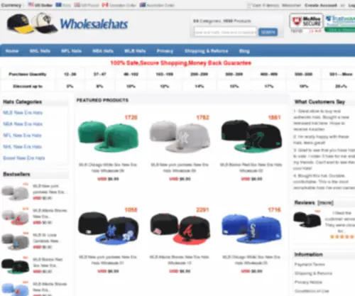 Newerahatssnapback.com(New Era Hats Wholesale) Screenshot