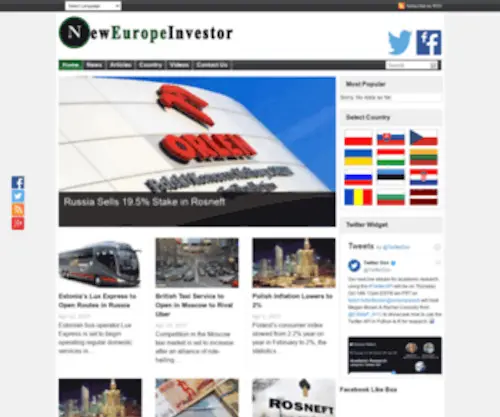 Neweuropeinvestor.com(New Europe Investor) Screenshot