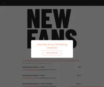 Newfans.io(NEW FANS) Screenshot