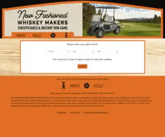 Newfashionedwhiskeymakerssweepstakes.com(New Fashioned Whiskey Makers Sweepstakes & Instant Win Game) Screenshot