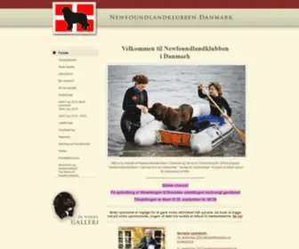 Newfclub.dk(Newfoundlandklubben i Danmark) Screenshot