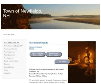 Newfieldsnh.gov(Town of Newfields) Screenshot