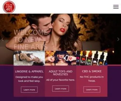 Newfinearts.com(New Fine Arts DFW) Screenshot