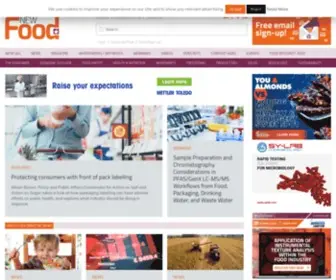 Newfoodmagazine.com(New Food provides news and business information for the world's food & beverage industries) Screenshot