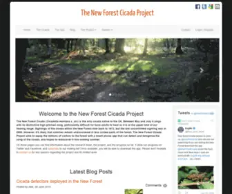 Newforestcicada.info(The New Forest Cicada Project) Screenshot