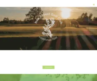 Newforestgolfclub.co.uk(New Forest Golf Club) Screenshot