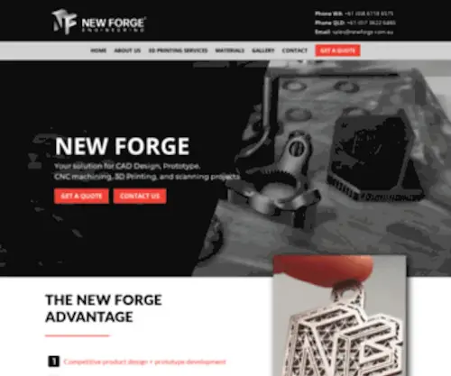 Newforge.com.au(New Forge) Screenshot