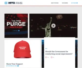 Newfoundersamerica.org(The Forever Purge) Screenshot