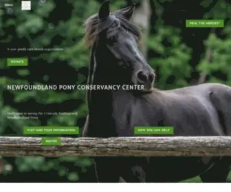 Newfoundlandponies.org(NEWFOUNDLAND PONY CONSERVANCY CENTER) Screenshot