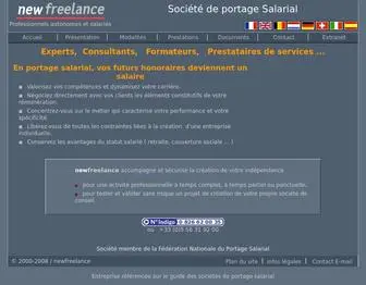 Newfreelance.com(Société de Portage Salarial Newfreelance) Screenshot