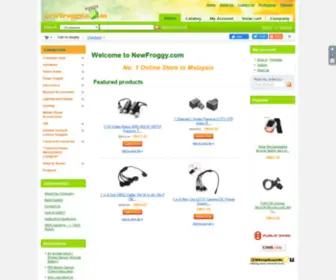 Newfroggy.com(Shopping cart) Screenshot