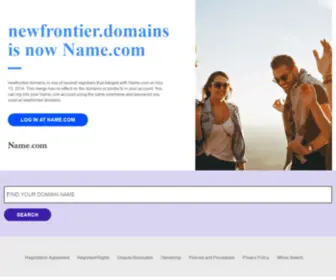 Newfrontier.domains(Merged with Name.com) Screenshot