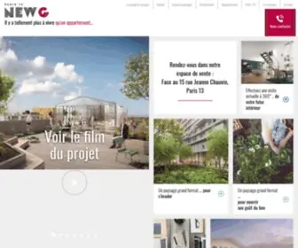 Newg-Paris13.com(Résidence NEW G Immobilier Neuf Paris 13) Screenshot