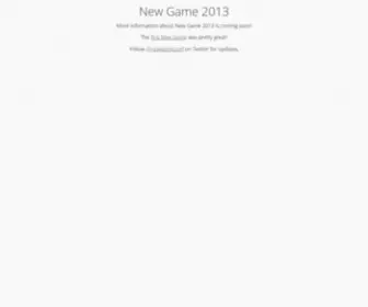 Newgameconf.com(New Game 2012) Screenshot