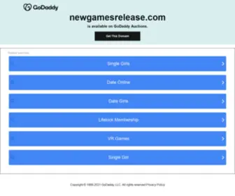 Newgamesrelease.com(Newgamesrelease) Screenshot
