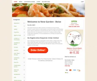 Newgardenboiseid.com(Order Chinese online from New Garden) Screenshot