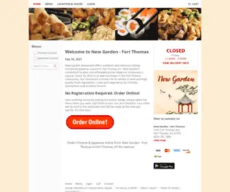 Newgardenftthomas.com(Order Chinese & Japanese online from New Garden) Screenshot