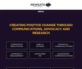Newgatecomms.com(Corporate Communications Company London) Screenshot