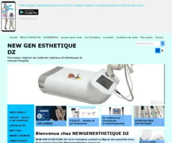 Newgenesthetique-DZ.com(Bienvenue chez NEWGENESTHETIQUE DZ) Screenshot