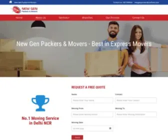 Newgenpackersandmovers.com(Packers and Movers in Greater Noida) Screenshot