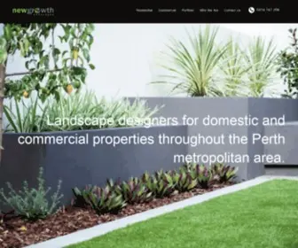 Newgrowth.com.au(Landscaping Services Perth) Screenshot