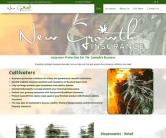Newgrowthinsurance.com(A Cannabis Only Insurance Company) Screenshot