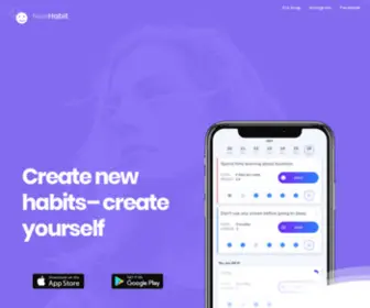 Newhabitapp.com(Habit tracker) Screenshot