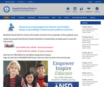 Newhallschooldistrict.com(Newhall School District) Screenshot