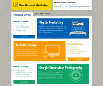 Newharvest.ca(Web Design & Marketing) Screenshot