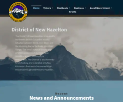 Newhazelton.ca(District of New Hazelton) Screenshot
