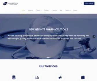 Newheightspharma.com(A Healthcare Company in Lagos) Screenshot