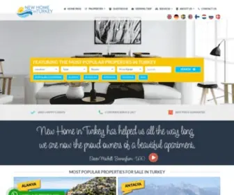 Newhomeinturkey.com(Best Properties for sale in Turkey) Screenshot