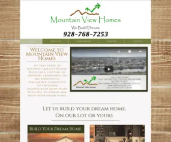 Newhomesofaz.com(Mountain View Homes) Screenshot