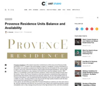 Newhomestoday.org.uk(Provence Residence Units Balance and Availability) Screenshot