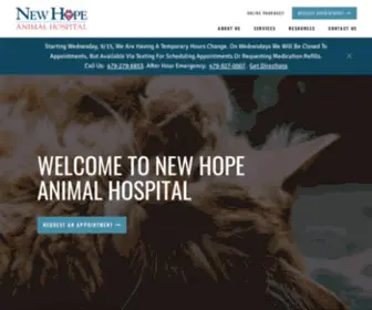 Newhopeanimal.com(New Hope Animal Hospital) Screenshot