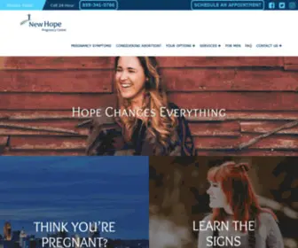 Newhopecenter.com(New Hope Pregnancy Center) Screenshot