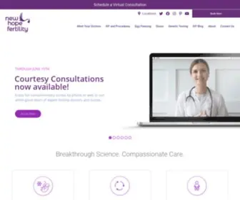 Newhopefertility.com(IVF) Screenshot