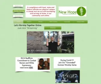 Newhopelc.org(New Hope Lutheran Church) Screenshot