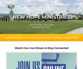 Newhopeministries.org(NEWHOPEMINISTRIES) Screenshot