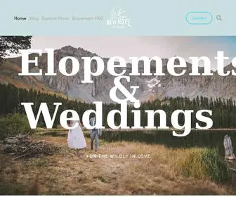 Newhopephotography.com(A Colorado elopement photographer) Screenshot