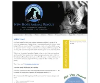 Newhoperescuewv.org(New Hope Animal Rescue WV) Screenshot