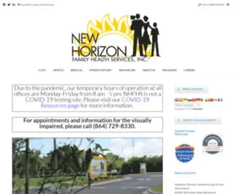 Newhorizonfhs.org(At New Horizon Family Health Services we have been improving the health of the communities we serve since 1992 with locations in Greenville) Screenshot