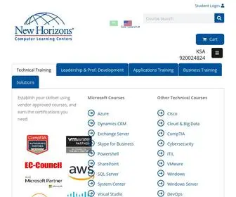 Newhorizons.com.sa(New Horizons KSA) Screenshot