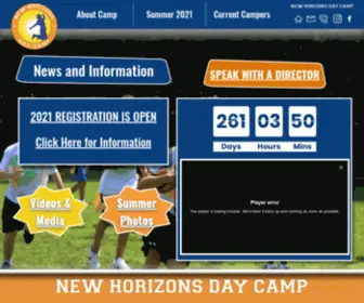 Newhorizonsdaycamp.com(New Horizons Day Camp) Screenshot