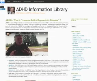 Newideas.net(ADHD Information Library) Screenshot