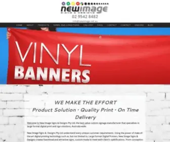 Newimage.net.au(New Image Signs & Designs Pty Ltd) Screenshot